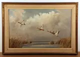 PA artist by Hans Liebl, oil on canvas panel, sold Jul 2024