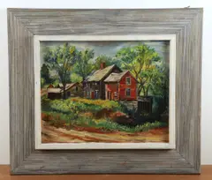 NY artist by Steve Story, oil on wood panel, sold Jul 2024