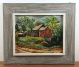 NY artist by Steve Story, oil on wood panel, sold Jul 2024
