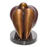 Abstract Seated Figure by Douglass Brett, bronze sculpture, sold May 2022