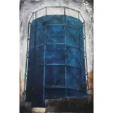 Water Tower by Jenny Robinson, etching in colors, sold May 2022