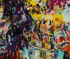 Toot's Shor Bar by LeRoy Nieman, 1975, serigraph, sold Jun 2022