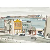 Untitled (Bay Landscape) by Dong Kingman, watercolor on paper, sold Jun 2022