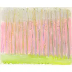 In a Row by Wolf Kahn, 2007, pastel on paper, sold Jun 2022