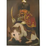 Untitled by Charles Bragg, oil on board, sold Jun 2022