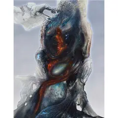 Mindscape II by Robert Venosa, 1980, oil on masonite, sold Jun 2022