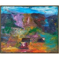 Mt. Diablo Ranch by Terry St. John, 1995, oil on canvas, sold Jun 2022