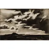 Untitled by Gene Kloss, etching and aquatint, sold Jun 2022