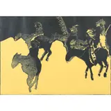 Dakota Winter Night by Fritz Scholder, lithograph, sold Jun 2022