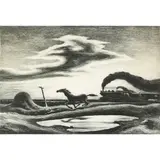 The Race by Thomas Hart Benton, 1942, lithograph, sold Jun 2022