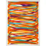 L.P. (Larry Poons) by Dan Christensen, 1978, screenprint in colors, sold Jun 2022
