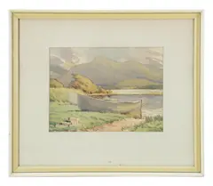 Untitled by Seán O'Connor, watercolor, sold Oct 2024