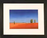 Landscape with Trees by Linchen Kirchner, pastel on paper, sold Jul 2023