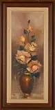 Still Life with Roses by Celia Walsh-Diehl, oil on canvas mounted on board, sold Jul 2023