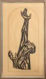 Reach by Robert Overman Hodgell, Linocut, sold Mar 2024
