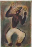 Figurative Composition by Enrique Riverón, Pastel on Paper, sold Mar 2024