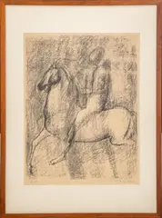 Horse and Rider by Marino Marini, Lithograph, sold Mar 2024