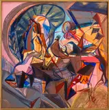 Abstract Composition by Eva Bouzard-Hui, Acrylic on Canvas, sold Mar 2024