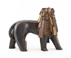 Lion by Wang Jida, Bronze, sold Mar 2024