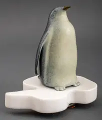 Untitled by Scott Hanson, Bronze Penguin Sculpture, sold Mar 2024