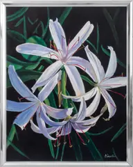 Swamp Lilies by Arthur Sarnoff, 1983, Oil on Canvas, sold Mar 2024