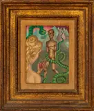 Adam and Eve by Jean DeForest Stull, Oil on Canvas Covered Panel, sold Mar 2024