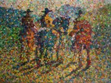 The Evening Riders by Marcio Diaz, 2012, Acrylic on Canvas, sold Apr 2024