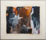 Abstract Composition by Andrew Jansons, Gouache on Paper, sold Apr 2024