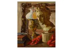 Untitled by Thomas Roland Rathmell, oil on board, offered Nov 2023