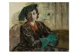 Untitled by Ethel Léontine Gabain, oil on canvas, offered Nov 2023