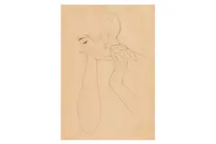 Untitled by Egon Schiele, pencil on paper, offered Nov 2023