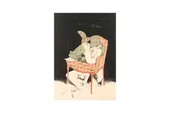 #5 from the series Seven Lithographs by Masuo Ikeda, pencil, offered Nov 2023