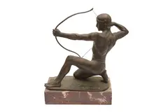 Untitled by Rudolf Kaesbach, bronze and marble, offered Oct 2023