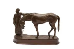 Untitled by Phillip Blacker, bronze and wood, offered Oct 2023