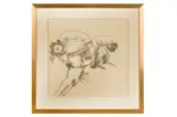 Untitled by Aidron Duckworth, charcoal on paper, offered Oct 2023