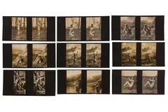 c.1930sA group of 21 homemade stereocards of bucolic naturist subjects, c.1930s by Naturist Stereo, photograph, offered Oct 2023
