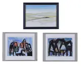 Abstract composition by Ed Smith, Mixed media, offered Aug 2022