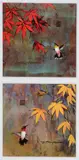 Twins yellow/twins red by Patrick Guyton, Mixed media, offered Aug 2022