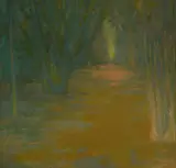 Hazel groves i by Thomas Denny, 1998, Oil on canvas, offered Aug 2022