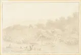 From a field near the down's gate by Anthony Devis, Ink and wash, offered Aug 2022
