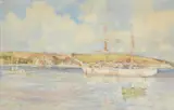 In the helford river, cornwall by Charles Eyres Simmons, Watercolour, offered Aug 2022