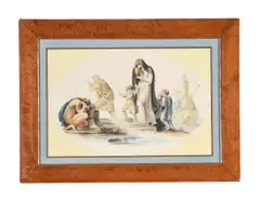 The ashes of germanicus by Raphael Lamar West, Watercolour and bodycolour, offered Aug 2022
