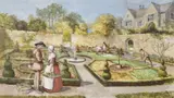 Love blossoms in the herb garden by John S. Goodall, Watercolour and bodycolour, sold Aug 2022