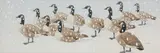 Snowstorm, canada geese by Noel William Cusa, Watercolour, sold Aug 2022