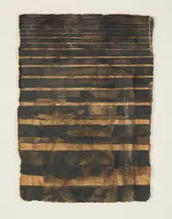 Figure and steps by Graham Dean, 1995, Watercolour and stained glass paint, offered Aug 2022