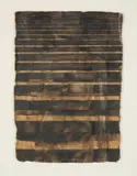 Figure and steps by Graham Dean, 1995, Watercolour and stained glass paint, offered Aug 2022