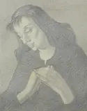 Study of a seated nude by L. Canton, Pencil, offered Aug 2022