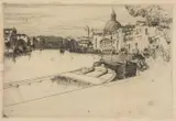 Venice by Edward Millington Synge, Etching, sold Aug 2022