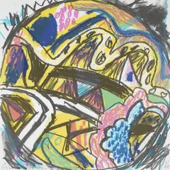 Crystal fields by Gillian Ayres, Lithograph printed in colours, offered Aug 2022