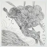 I flew through a black cloud by Elisabeth Frink, Etching, sold Aug 2022